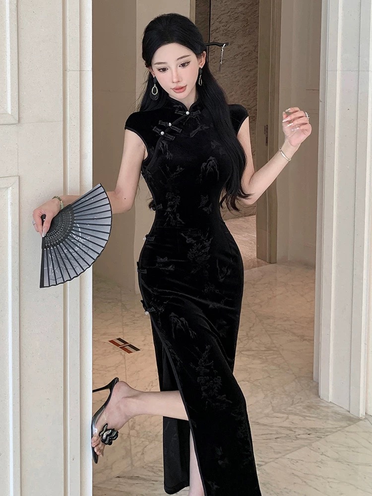 Running errands qipao dress Q235 images